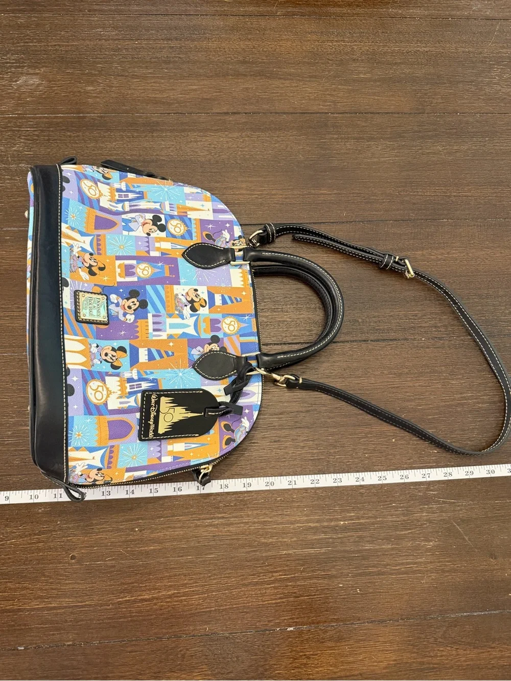 Dooney & Bourke Disney World Magic Kingdom  50th Anniversary Castle Dome Satchel